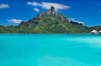 Blick auf Französisch-Polynesien